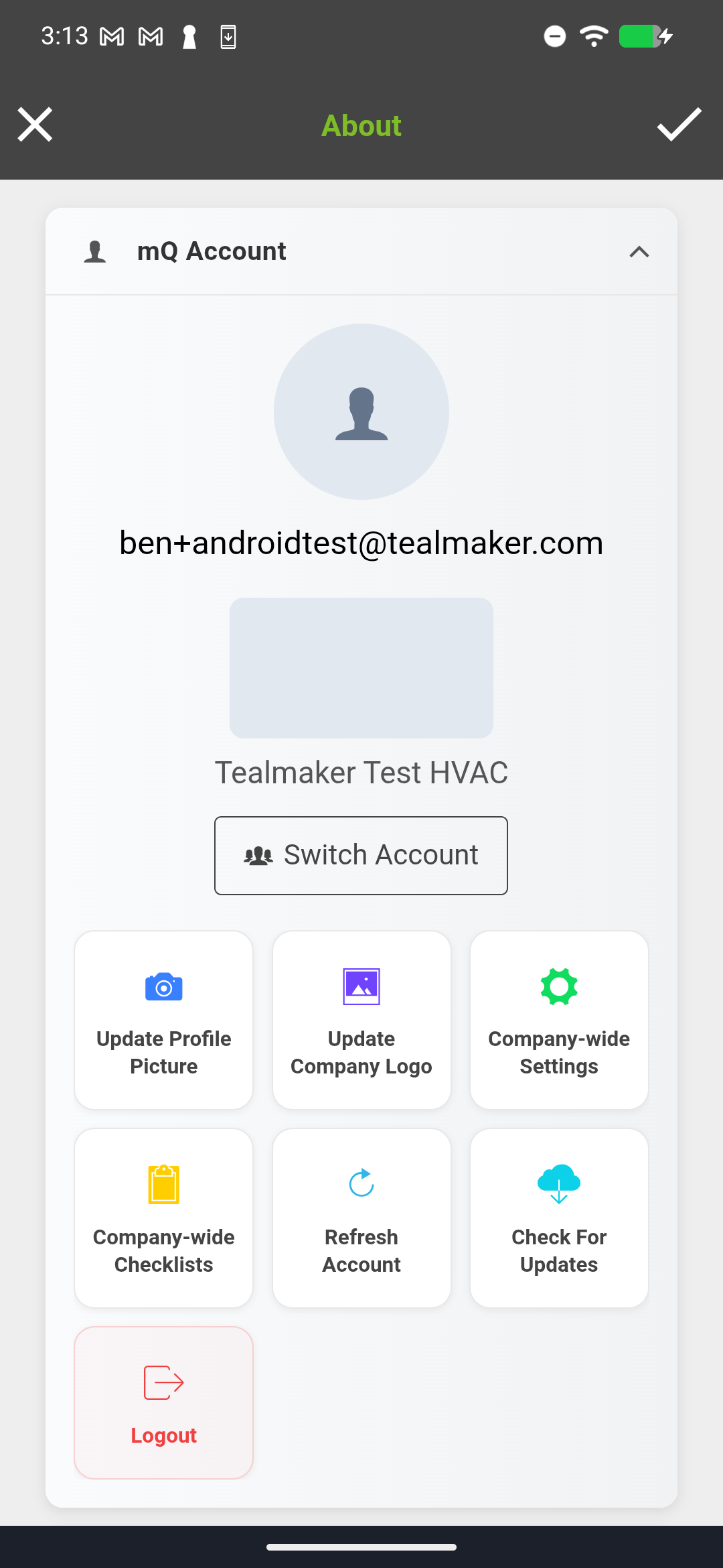 Project view showing two saved tests - one in cooling mode and one in heating mode - under the same project
